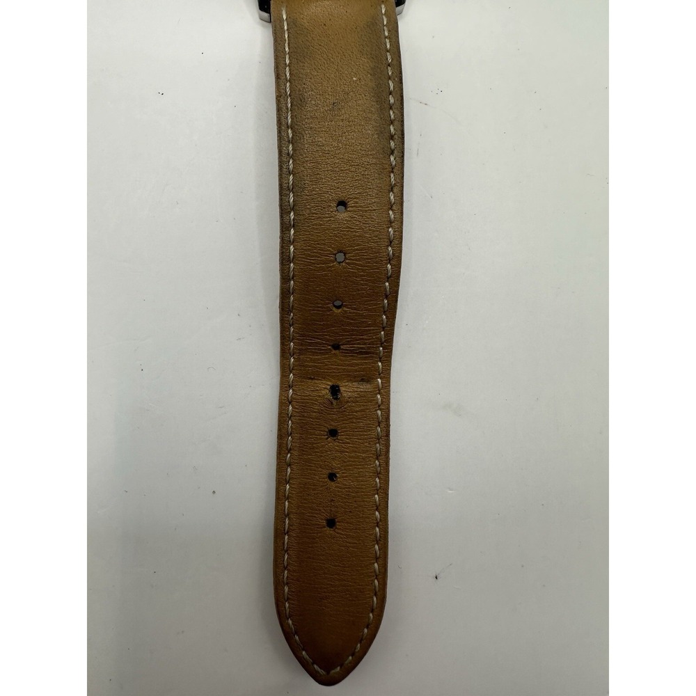 Guess Navy Blue Dial U0922G8 Brown Leather New Battery 39mm 8" Watch steel Q - Picture 5 of 12